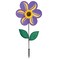 In the Breeze 19 Inch Purple Sunflower Wind Spinner with Leaves - Includes Ground Stake - Colorful Flower for your Yard and Garden